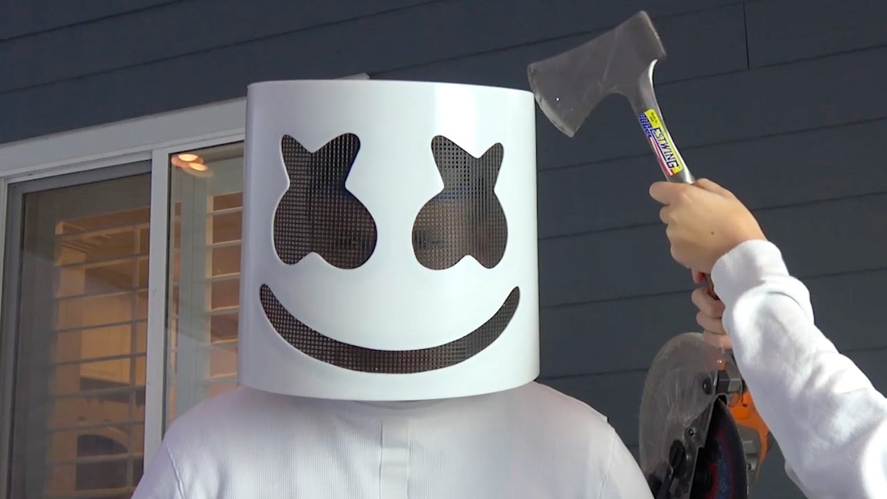 We met Marshmello!! Then CUT IN HALF a Mello helmet!

Watch his Alone video here: https://youtu.be/ALZHF5UqnU4

Big thanks to Marshmello for letting us be part of this concert and video. Someday we will cut open his current awesome helmet. 
Download Alone here: http://smarturl.it/melloAlone 

MARSHMELLO: 
Spotify | http://open.spotify.com/artist/64KEff...
SoundCloud | http://soundcloud.com/marshmellomusic
Instagram | http://instagram.com/marshmellomusic
Twitter | http://twitter.com/marshmellomusic
Facebook | http://facebook.com/marshmellomusic
Summer | http://smarturl.it/Joytime

We post a new video EVERY WEEK, so, if you liked this video and want more like this then SUBSCRIBE and COMMENT on what you want to see next!

Follow us on Twitter: https://twitter.com/whatsinside
Follow us on Instagram: https://www.instagram.com/whatsinside/
Like us on Facebook: https://www.facebook.com/whatsinsidethings

WARNING: We do not recommend you try what we do! Only do things the we do in our videos IF you are assisted by a qualified adult under proper safety measures. Always think ahead, and remember that any project you try is at YOUR OWN RISK. Remember our motto "We cut things open so you don't have to." so we do not recommend you try anything we do.
Music for this video is from http://share.epidemicsound.com/pcFwF
We have NEW MERCH! https://www.whatsinsidemerch.com
FOLLOW our Amazon Live Storefront to buy the product we use and SEE US LIVE! https://amzn.to/3eYzIu3

Have our Youtube Videos helped you Decide to buy a Tesla? If so, Please use our Refferral link to purchase one: https://www.tesla.com/referral/daniel3063