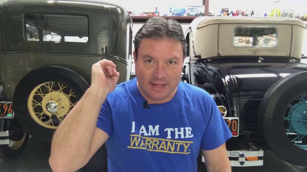 Answering your Ford Model A questions!  It's the Model A FAQ (Frequently Asked Questions). The Ford Model A is considered by many to be the best American car ever made.  Paul Shinn answers your questions from video comments.   Paul Shinn's YouTube channel- http://www.youtube.com/user/paulshinn?sub_confirmation=1

"I AM THE WARRANTY" shirts- https://amzn.to/3zj7yZ1 
How to shift the Ford Model A transmission-  https://www.youtube.com/watch?v=oDCJ2ARHQwI
How to check and change fluids in Model A-  https://www.youtube.com/watch?v=mKf3PeZ3S5c
How to lubricate a Model A-  https://www.youtube.com/watch?v=hMvUtclljHY
How to do Model A front end alignment-  https://www.youtube.com/watch?v=LdNb-NU9vf0
How to set the timing in a Model A-  https://www.youtube.com/watch?v=oaCZ5lB9EJ4
How to properly adjust Model A brakes-  https://www.youtube.com/watch?v=0zk-0tIAfWQ
Ford Model A daily driver-  https://www.youtube.com/watch?v=mB6ReOj7qEE
Why the Ford Model A is the best American car ever made-  https://www.youtube.com/watch?v=z0imK2TaNUk

http://www.PaulShinn.us
"I AM the Warranty"

#paulshinn