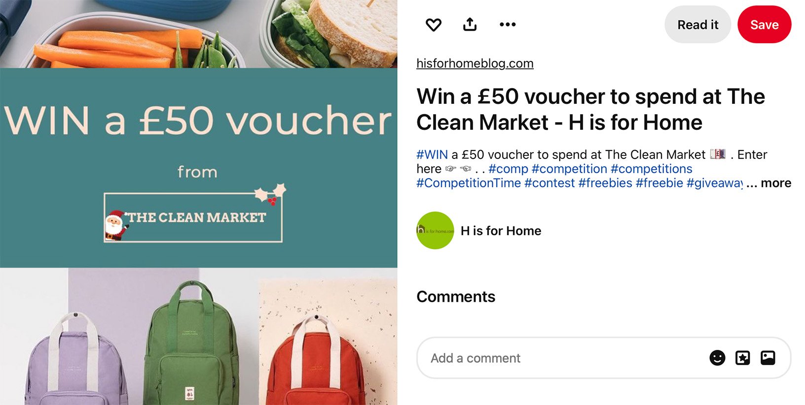 Barberry Coast $50 voucher promotion on Pinterest