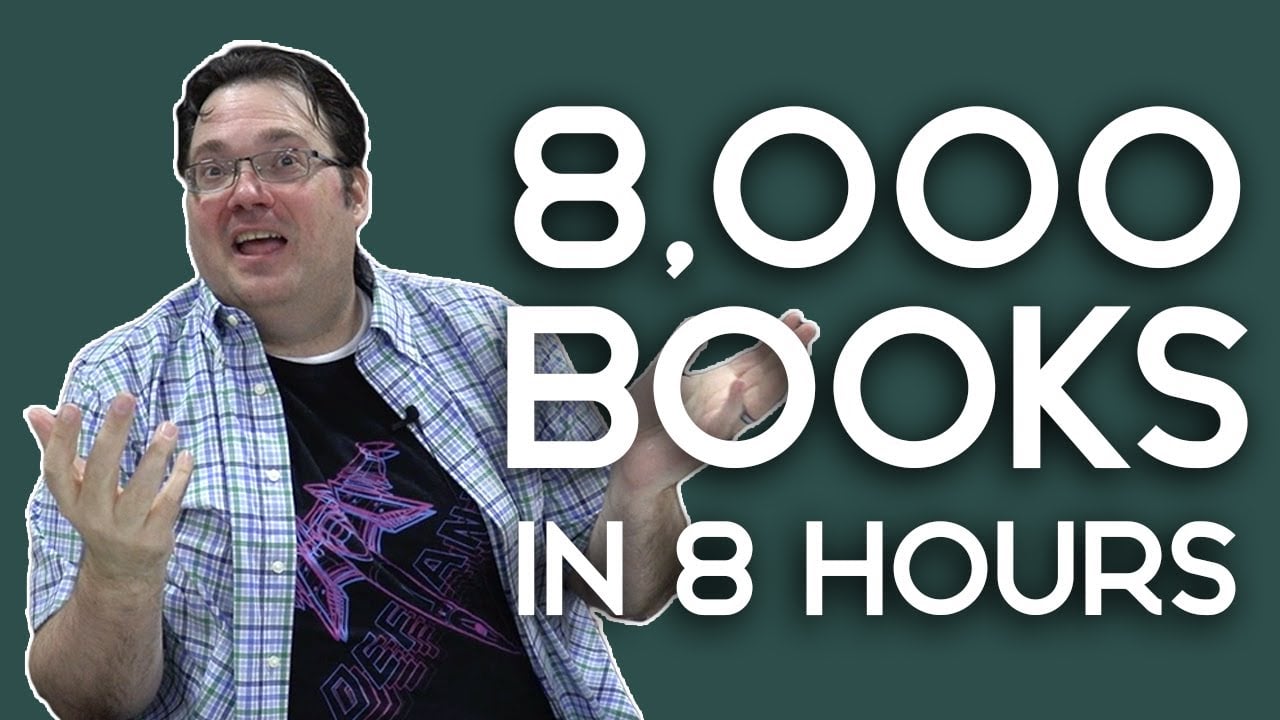 I had to sit down and sign 8,000 books in roughly 8 hours! I was able to spread it across two signing sessions in order to save my hand from too much pain, but we were able to make it through.