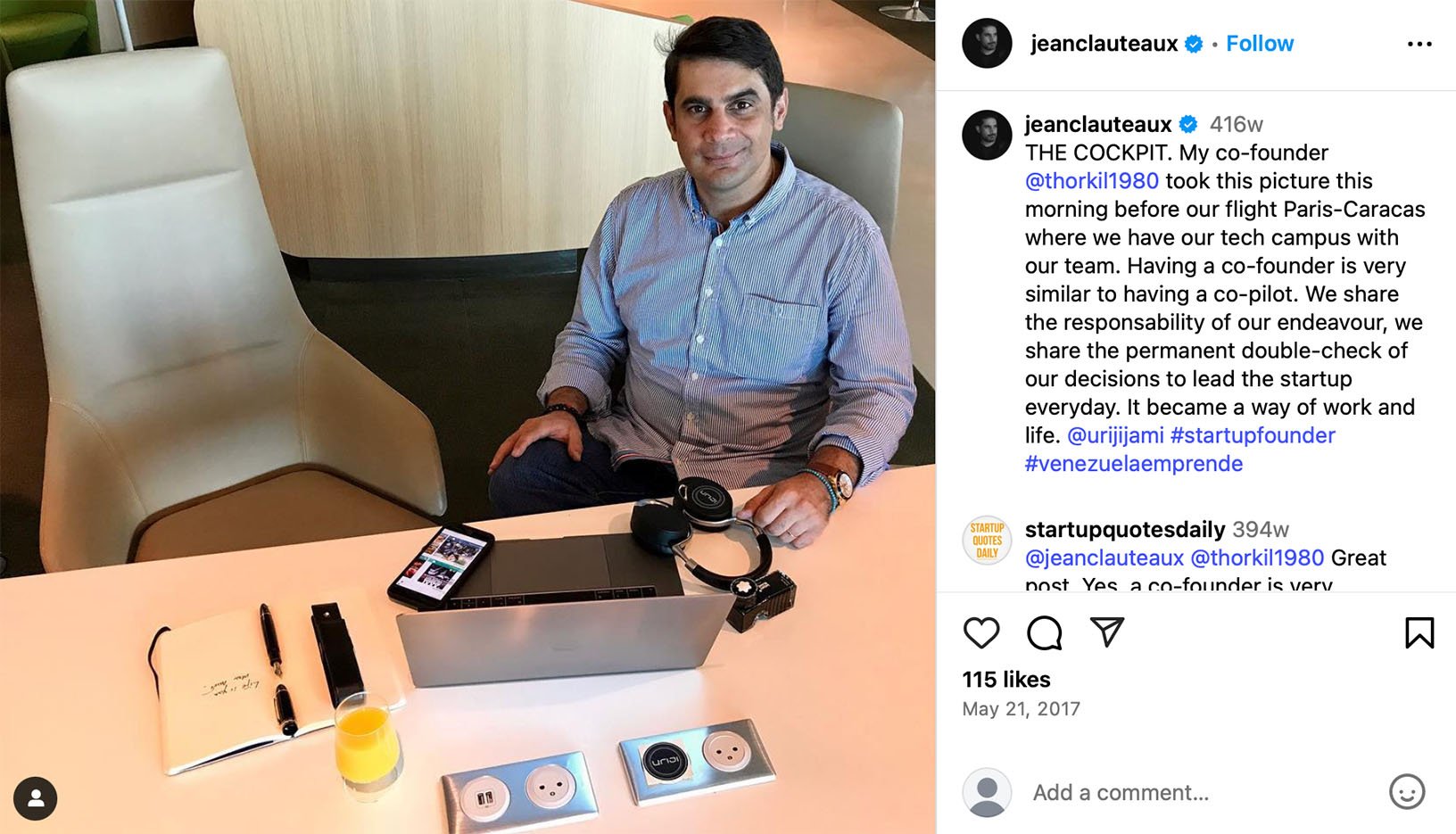 Jean giveaway promotion on Instagram