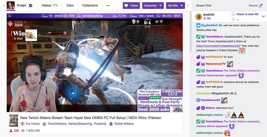 Khaljiit livestreaming on Twitch