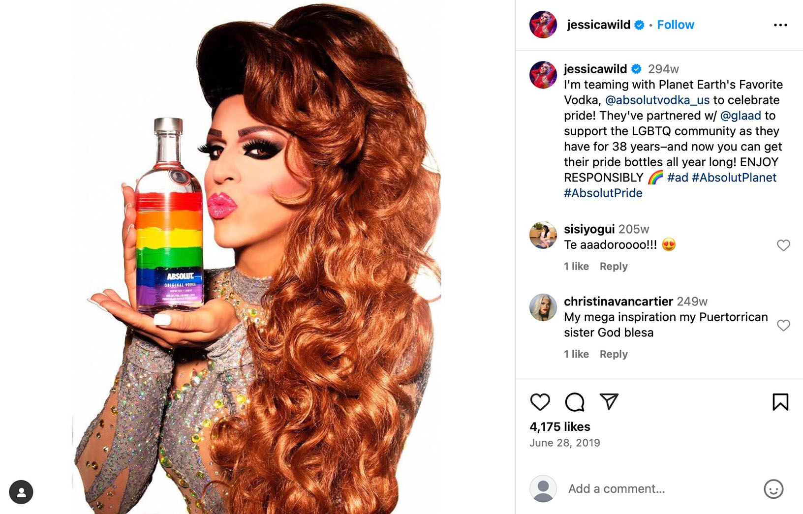 Influencers promoting Absolut’s sustainability campaign