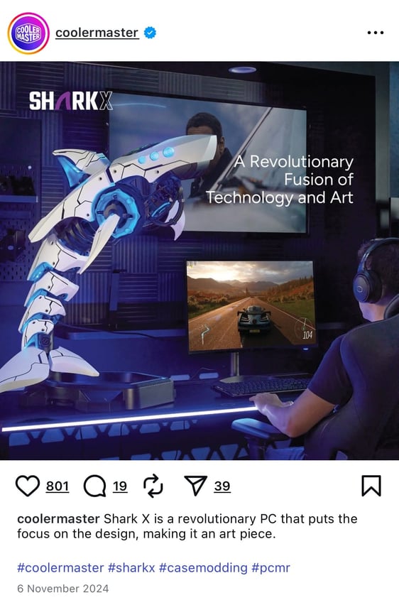 Cooler Master's Shark X custom built PC