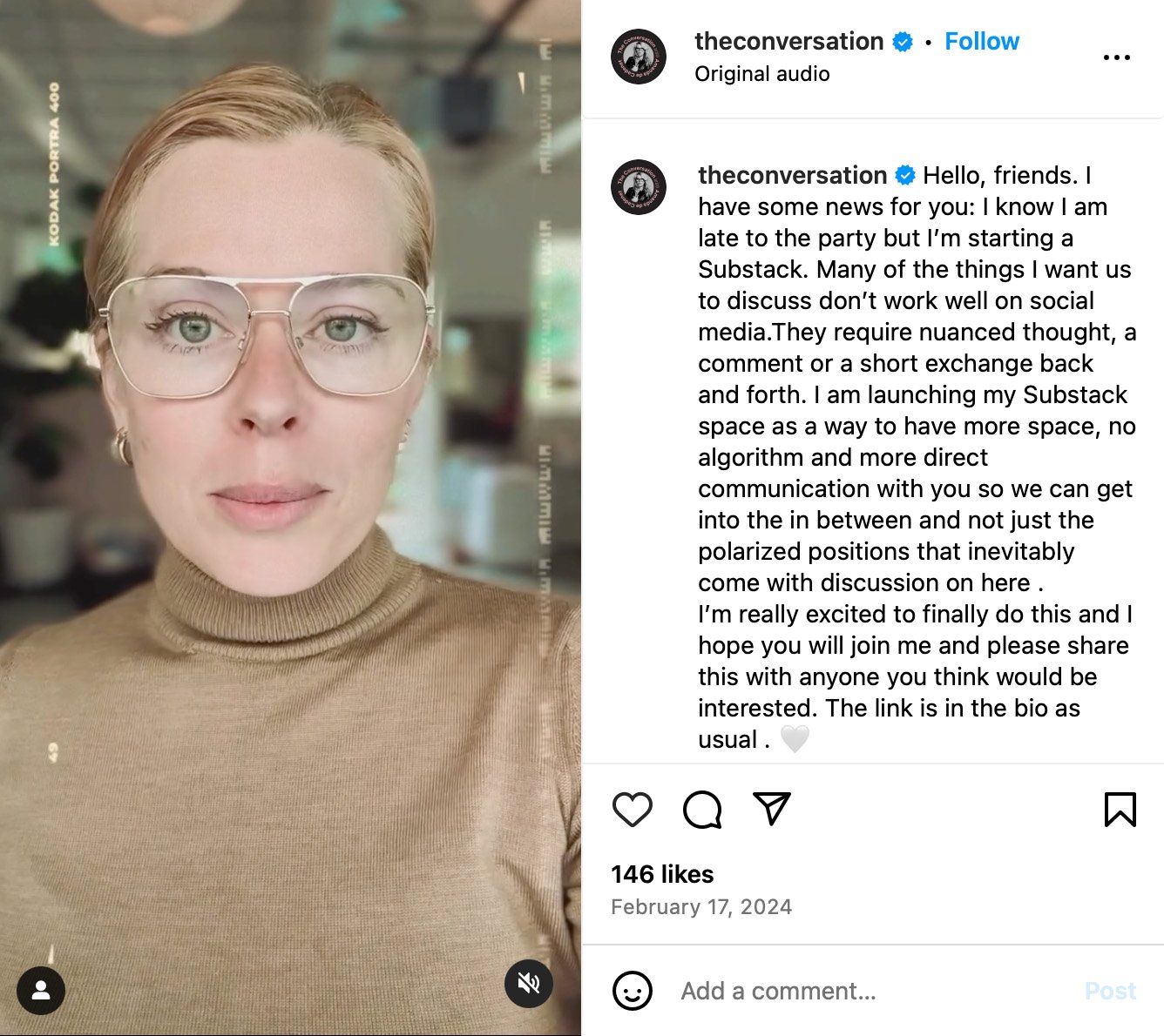 The Cono product featured on Instagram