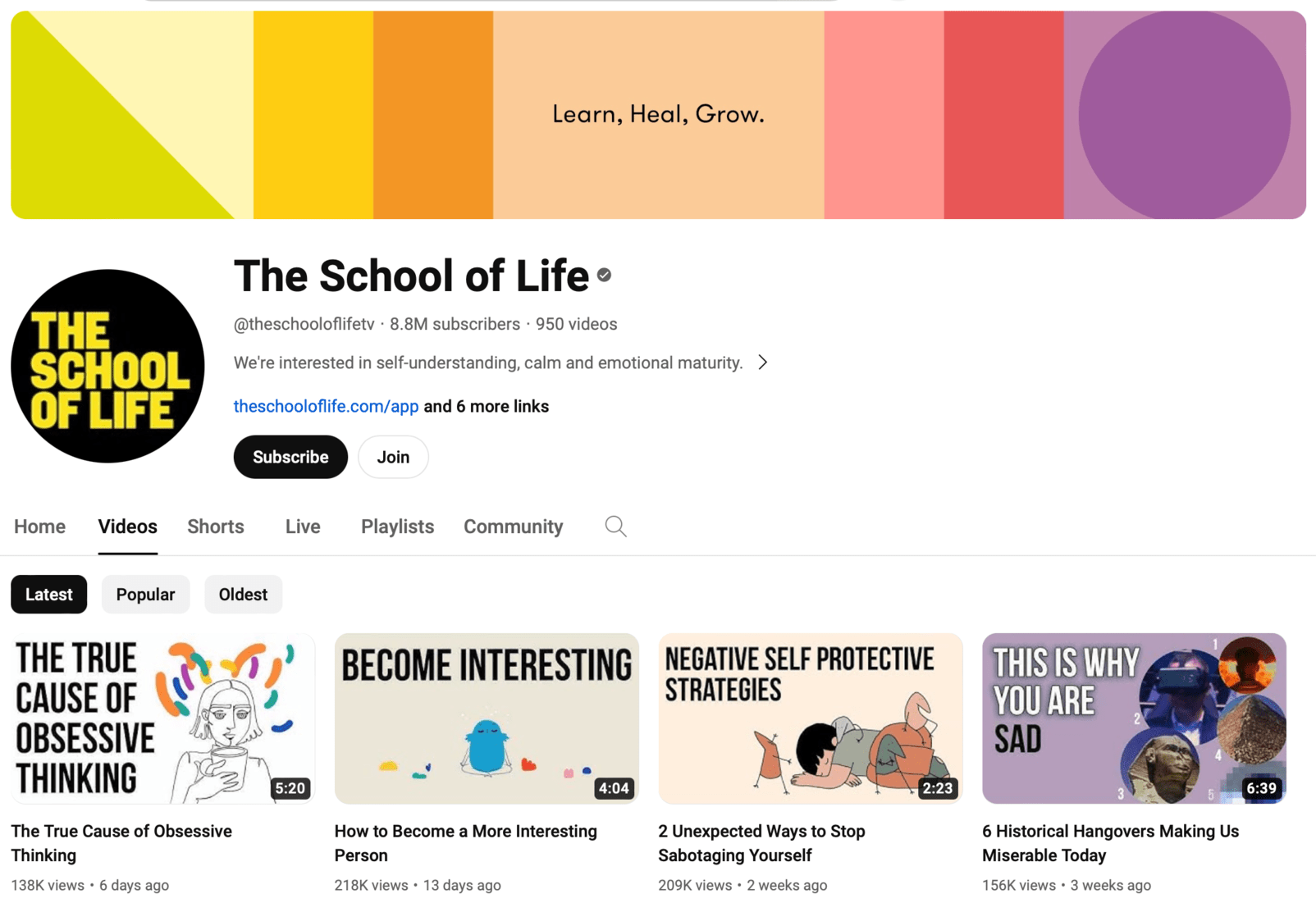 Example of updated YouTube channel branding with new banner