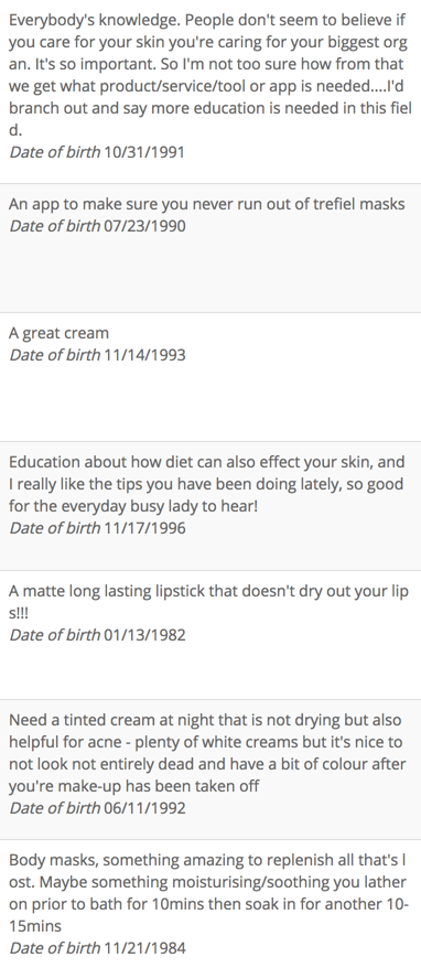 Customer feedback for Trefiel's Question action